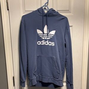 adidas Navy Blue Trefoil Pullover Hoodie